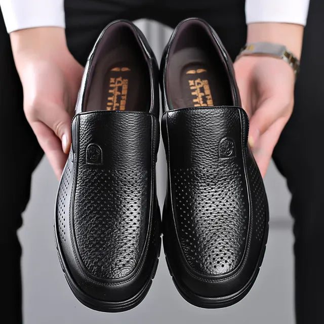 Scarpe Slip-On da Uomo - Design Mocassino e Suola Esterna Testurizzata