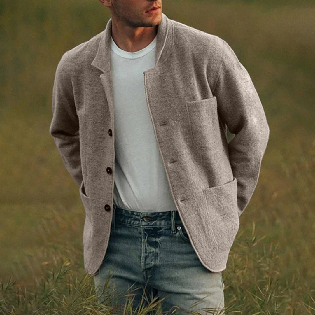 Cardigan Uomo Multitasche - Design Caldo e Confortevole
