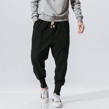 Pantalones de Hombre con Tiro Bajo Ajustados - Estilo Streetwear Casual