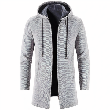 Chaqueta para Hombre con Capucha - Tejido Texturizado y Forro Aislante