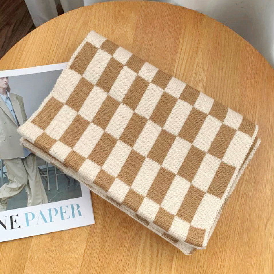 Sciarpa da Donna - Lavorazione a Maglia a Quadri