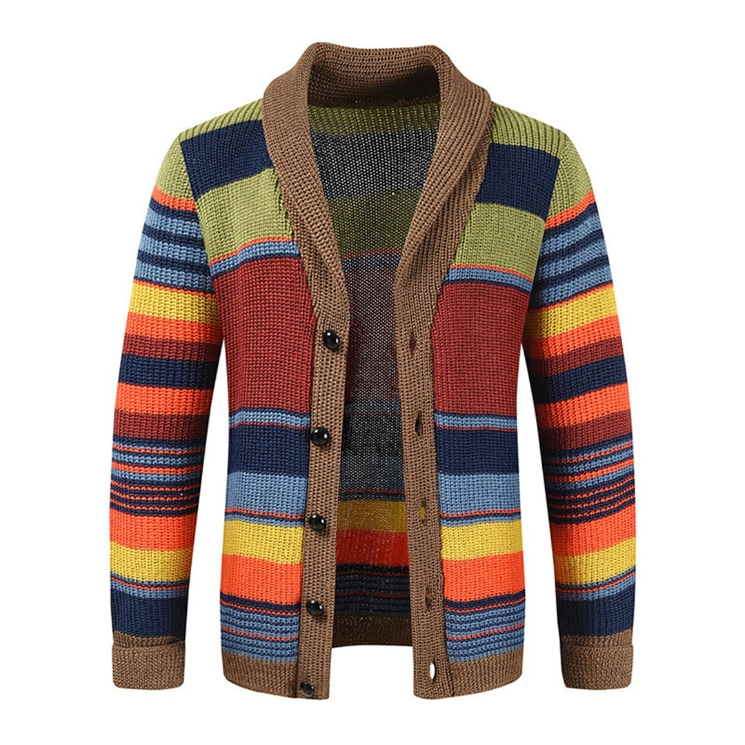 Cardigan Uomo Vintage Lavorato a Maglia - Caldo ed Elegante