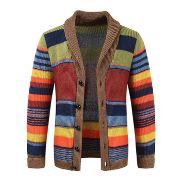 Cardigan Uomo Vintage Lavorato a Maglia - Caldo ed Elegante