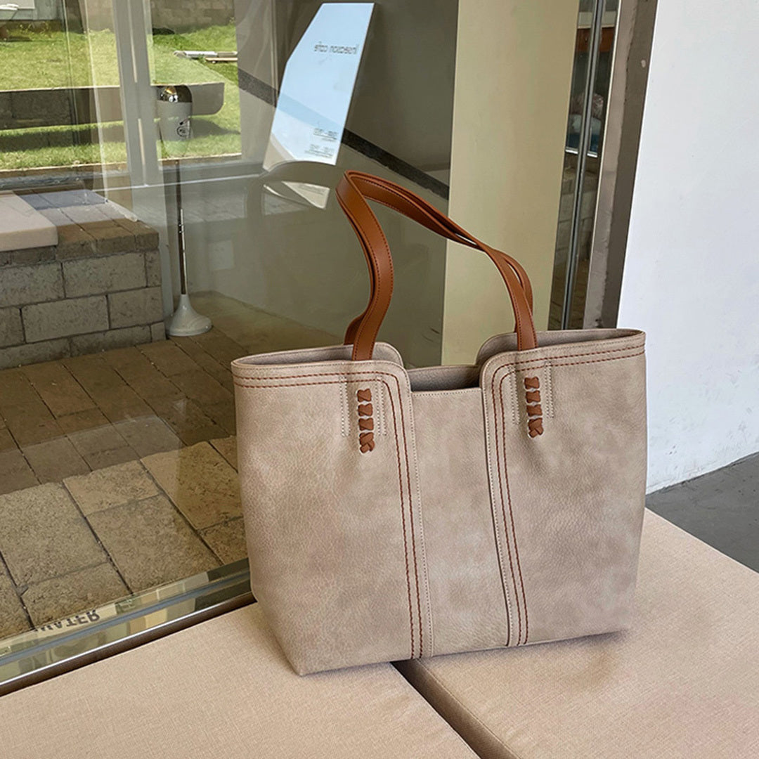 Tote Bag da Donna Strutturata - Borsa Quotidiana con Superficie Testurizzata