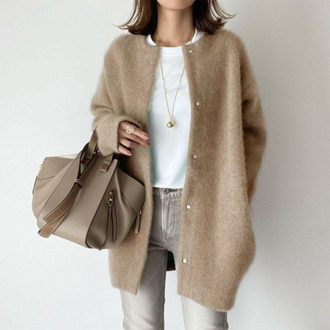 Cardigan Donna Lungo Lavorato a Maglia - Comodo, Elegante e Versatile