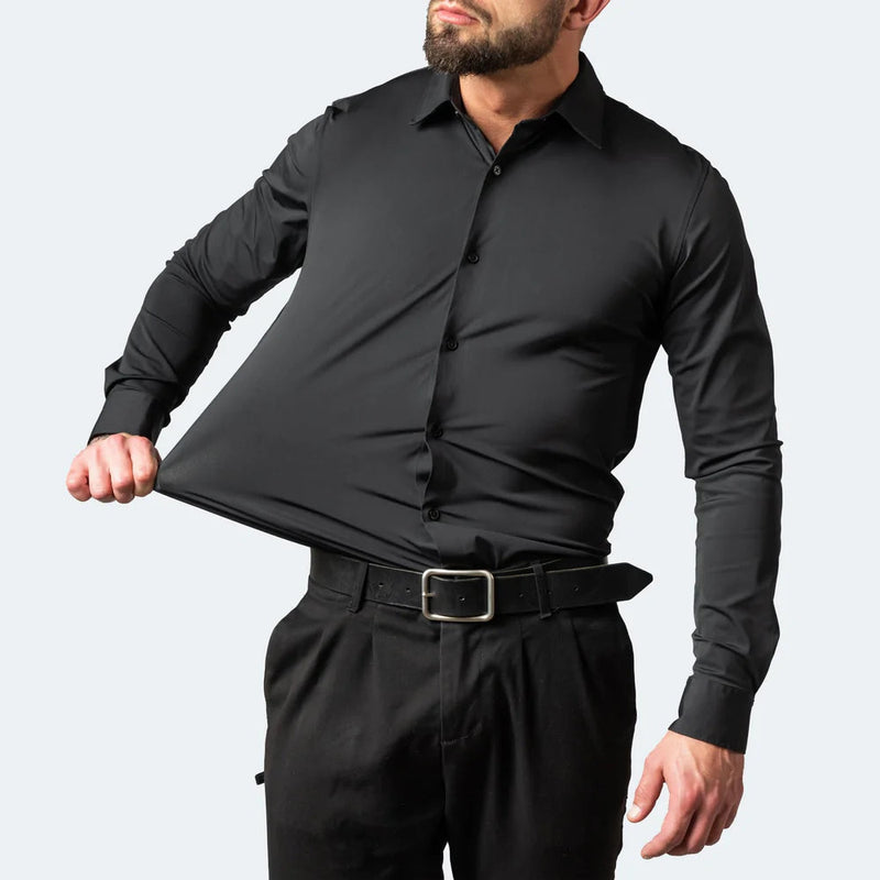 Camicia da Uomo Slim Fit Performance - Elasticizzata Anti-piega