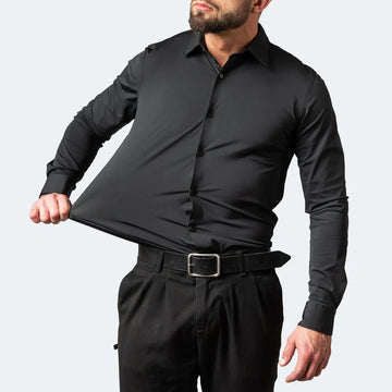 Camicia da Uomo Slim Fit Performance - Elasticizzata Anti-piega