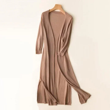 Cardigan Lungo Leggero da Donna – Strato Esterno Traspirante