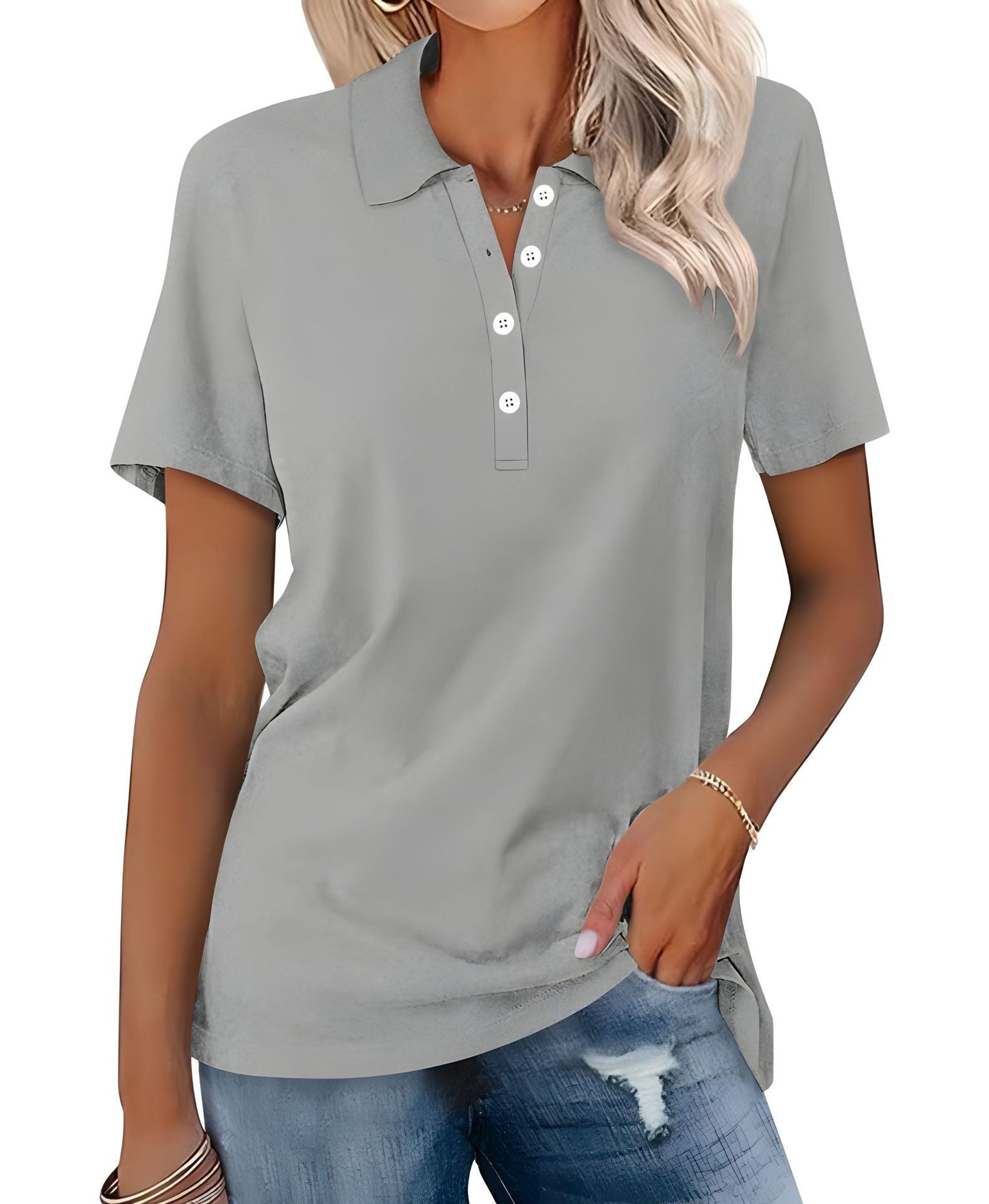 Polo Donna - Top Casual Traspirante, Elegante & Versatile
