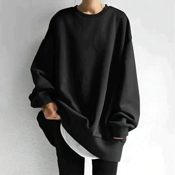 Sudadera para mujer - Corte oversize y cuello redondo