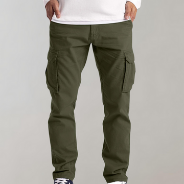Pantalones Cargo para Hombre - Corte Recto y Bolsillos Laterales
