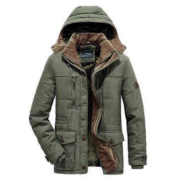 Chaqueta de Invierno para Hombre – Estilo Parka y con Capucha