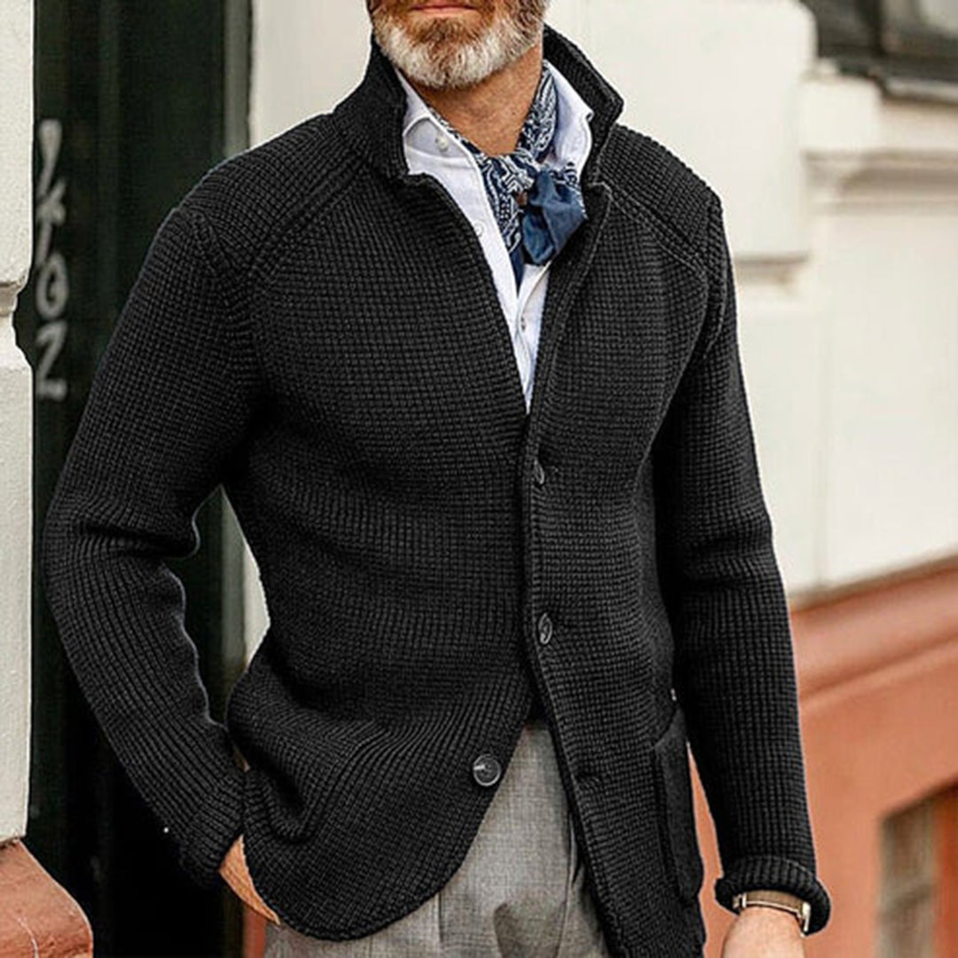 Cardigan Uomo Moderno Lavorato a Maglia - Design Elegante e Confortevole