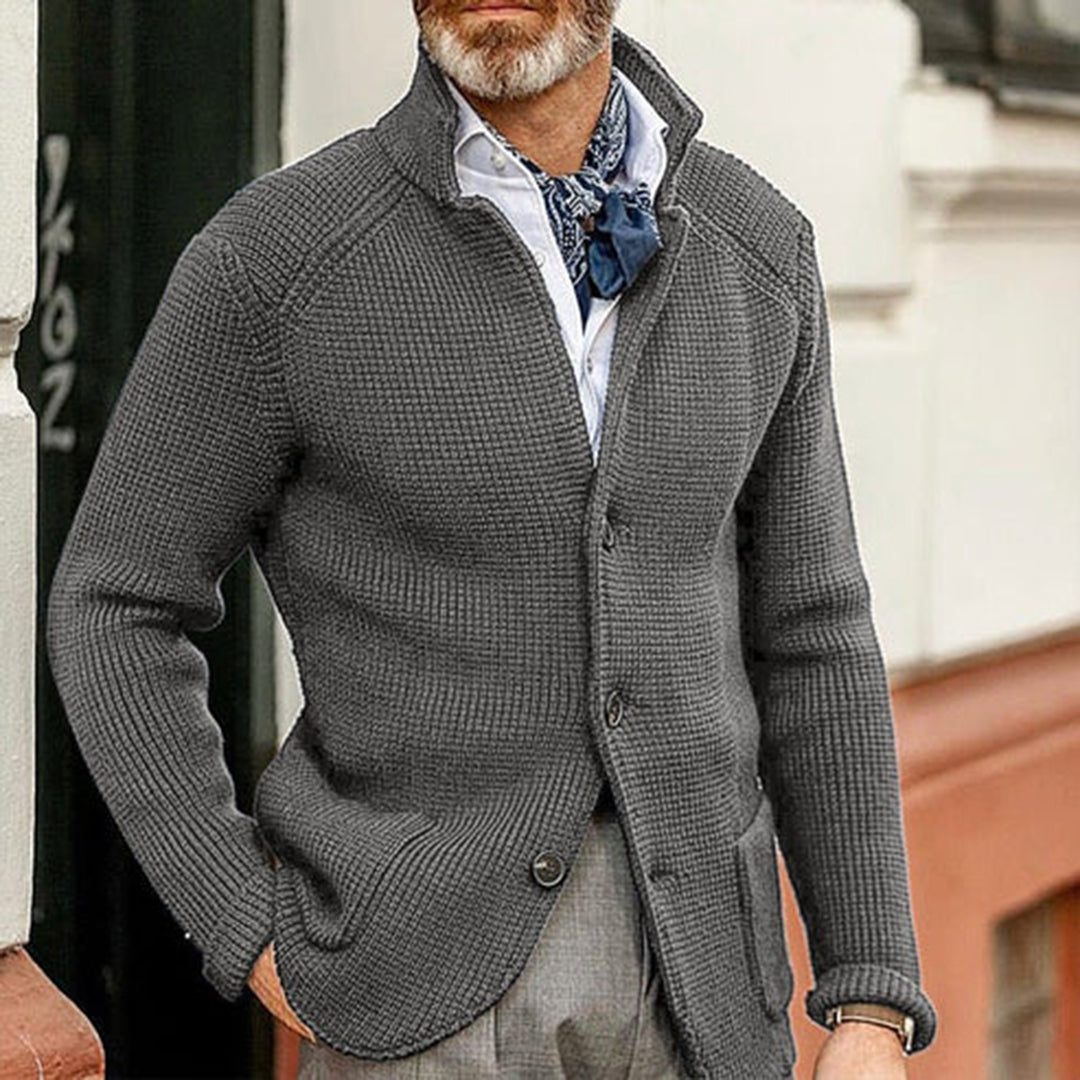 Cardigan Uomo Moderno Lavorato a Maglia - Design Elegante e Confortevole
