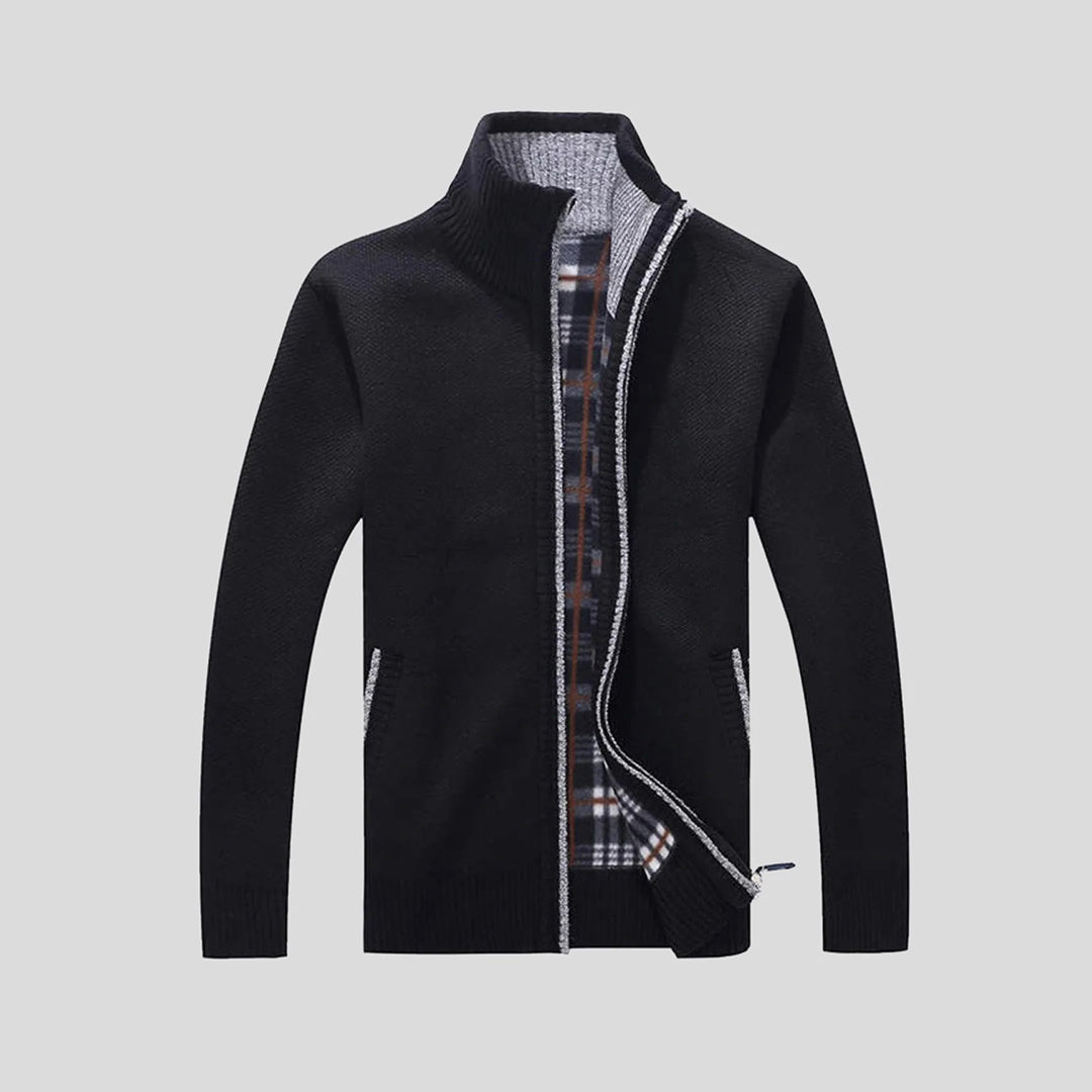 Cardigan Uomo Elegante Caldo con Zip - Design Moderno