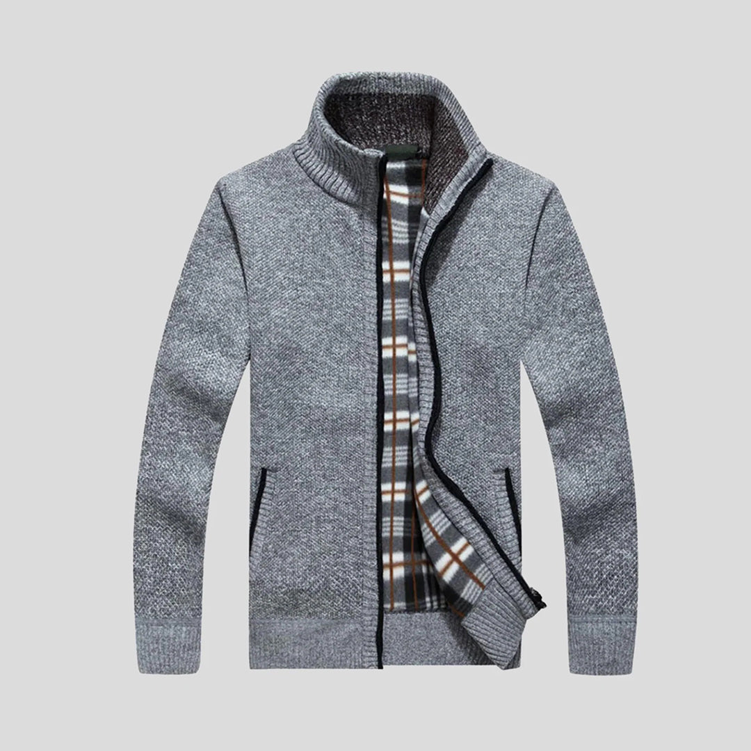 Cardigan Uomo Elegante Caldo con Zip - Design Moderno