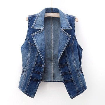 Gilet Classico in Denim per Donna | Riley