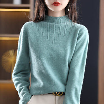 Giulietta – Maglione Autunnale in Lana con Collo Alto per Donna