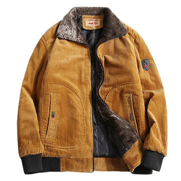 Chaqueta para Hombre con Cremallera Completa - Cuello Forrado Suave y Puños de Canalé