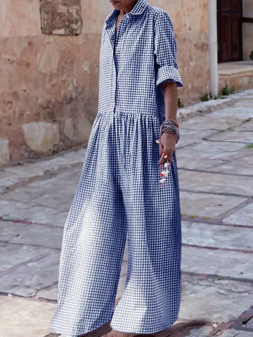 Elegante Tuta a Quadri per Donna | Clara
