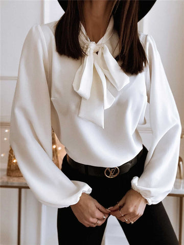 Elegante Blusa con Fiocco per Donna