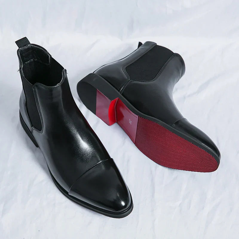 Botas Chelsea para Hombre - Slip-On al Tobillo con Diseño de Punta Reforzada