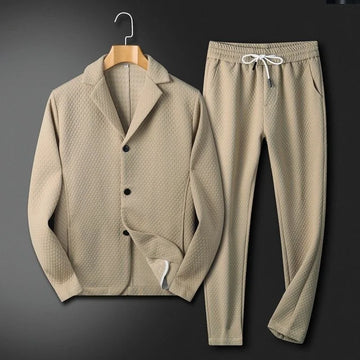 Completo de Casa para Hombre - Top de Dos Botones y Pantalones con Cordón