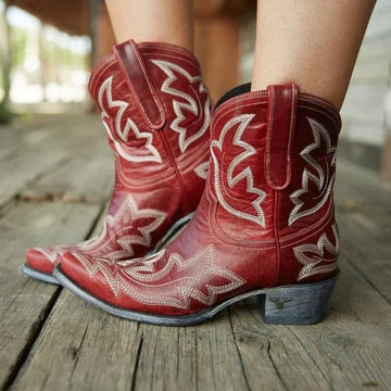 Stivali Cowboy Donna Ricamati - Versatili, Eleganti e Comodi