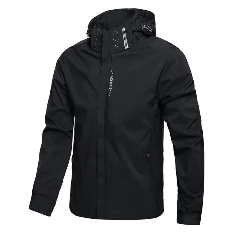 Giacca Hardshell Impermeabile da Uomo - Capispalla con Cappuccio