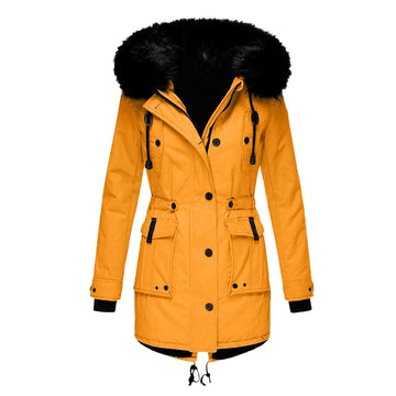 Abrigo de Mujer - Cintura con Cordón y Diseño con Capucha