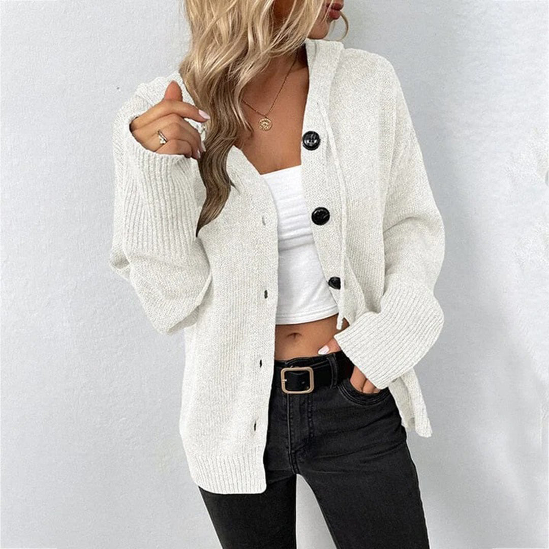 Cardigan da Donna in Maglia con Cappuccio – Capispalla Accoglienti