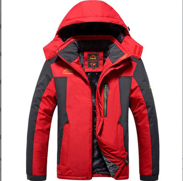 Chaqueta de invierno para hombre impermeable - con capucha y bolsillo en el pecho