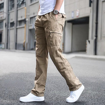 Pantalones Cargo para Hombre - Corte Recto y Múltiples Bolsillos