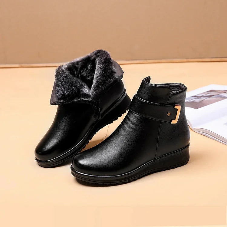 Botines de mujer - Forrados cálidos con cremallera