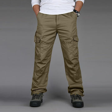 Pantalones Cargo para Hombre - Ajuste Regular y Bolsillos Laterales