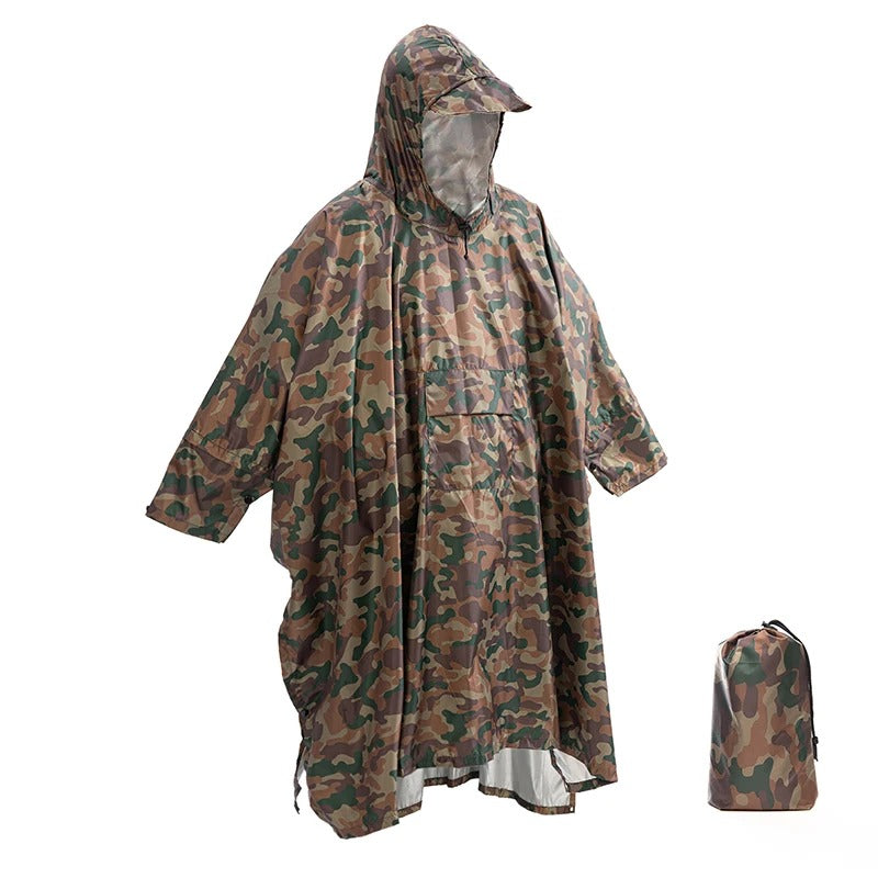 Poncho Antipioggia Unisex con Cappuccio - Design Resistente all'Acqua