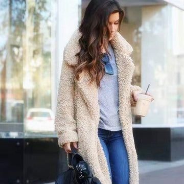 Abrigo de Mujer - Efecto Peluche Texturizado