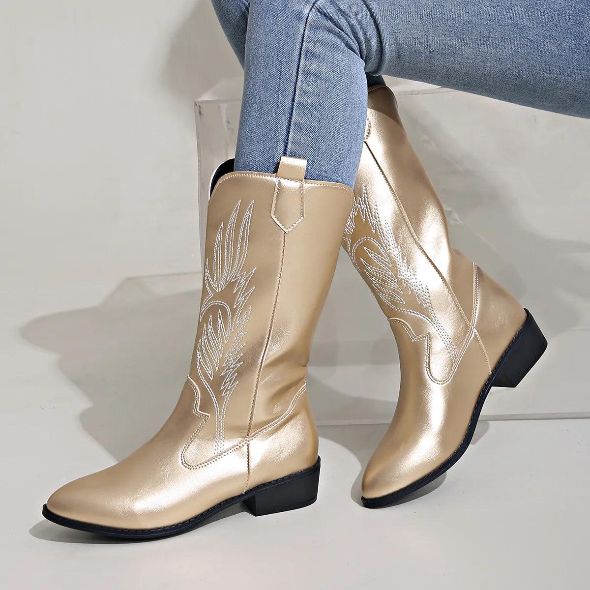 Stivali Cowboy Donna Western Morbidi Comodi - Classici & Versatili