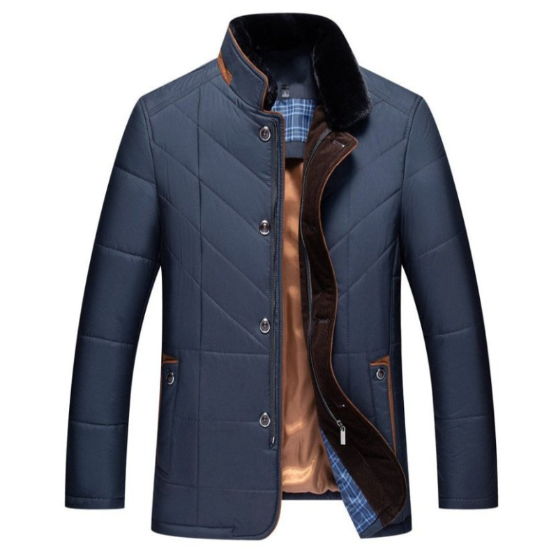 Chaqueta de Hombre - Cuello Alto y Acolchada