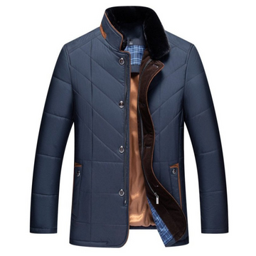 Chaqueta de Hombre - Cuello Alto y Acolchada