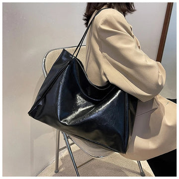 Tote Bag in Pelle Retro da Donna - Elegante e Spaziosa per Tutti i Giorni