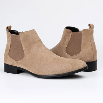 Botas Chelsea para Hombre - Tacón Bajo al Tobillo con Paneles Laterales Elásticos