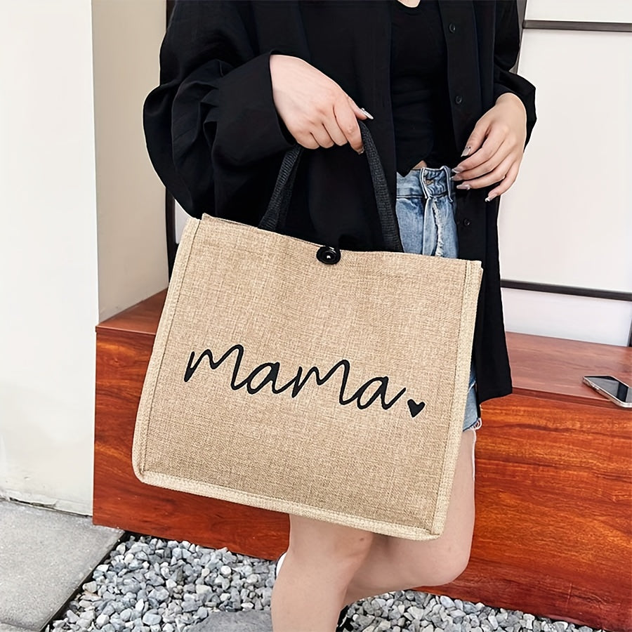 Tote Bag Mamma Spaziosa da Donna - Borsa a Spalla Funzionale ed Elegante per Neonati