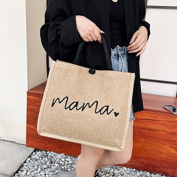 Tote Bag Mamma Spaziosa da Donna - Borsa a Spalla Funzionale ed Elegante per Neonati