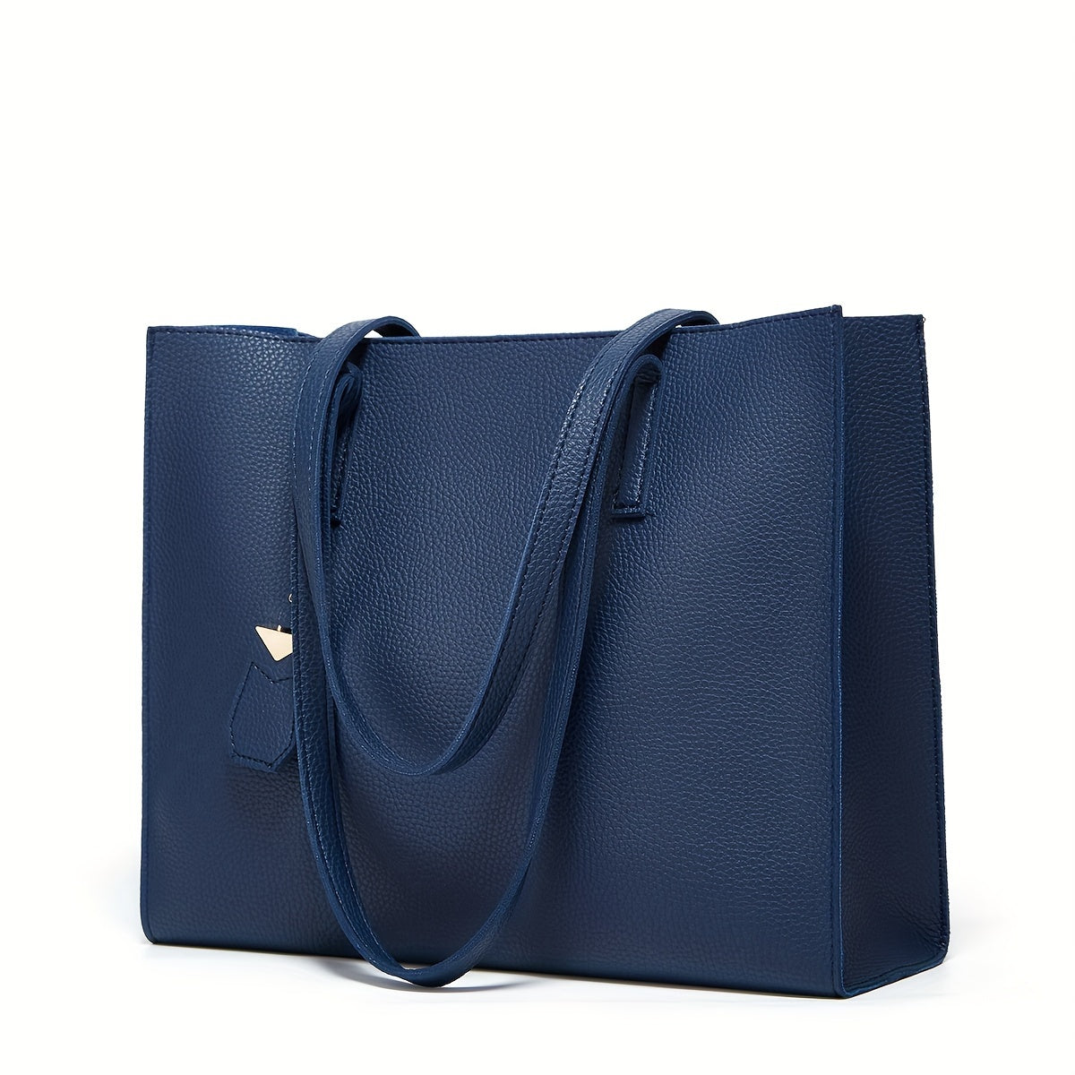 Borsa Tote Strutturata da Donna - Con Manici Sottili e Ciondolo Rimovibile