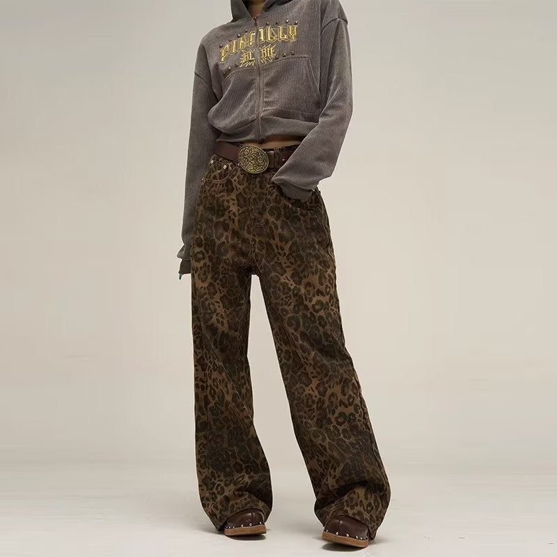 Jeans Donna Stampa Leopardata - Comodi & alla Moda