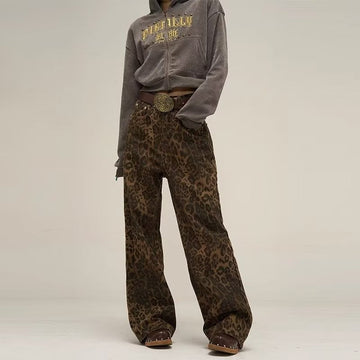 Jeans Donna Stampa Leopardata - Comodi & alla Moda