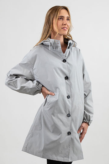 Giacca Impermeabile da Donna con Cappuccio - Design Antivento Leggero