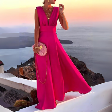 Abito Senza Maniche con Stampa Confortevole e alla Moda per Donna