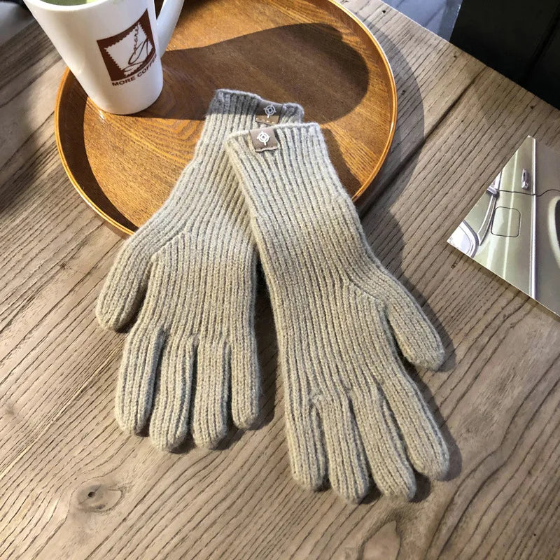 Guantes de Mujer - Dedos Completos y Diseño de Canalé